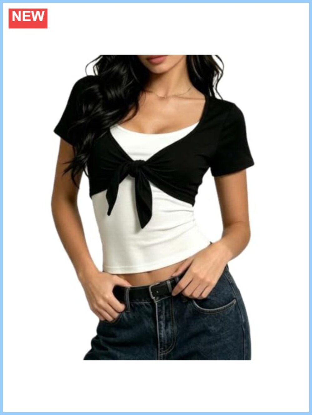 Women's Crop Bolero Shrug Tie Front Short Sleeve Cardigan